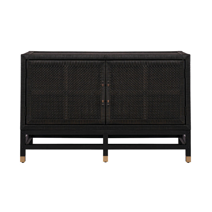 Amara Charcoal Woven Rattan Buffet