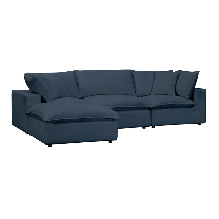 Cali Navy Modular 4 Piece Sectional