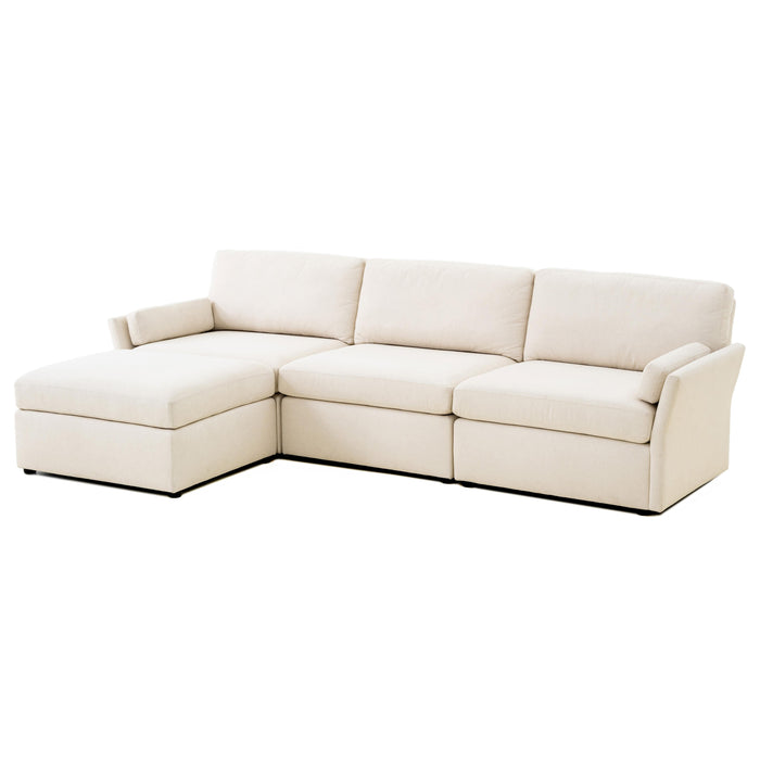 Catarina Cream Chaise Sectional