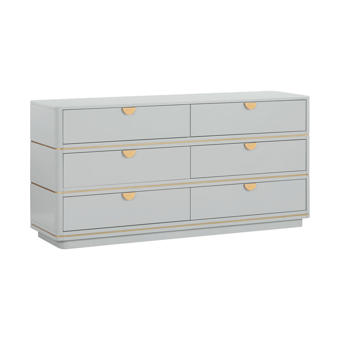 Julieta Grey 6 Drawer Dresser