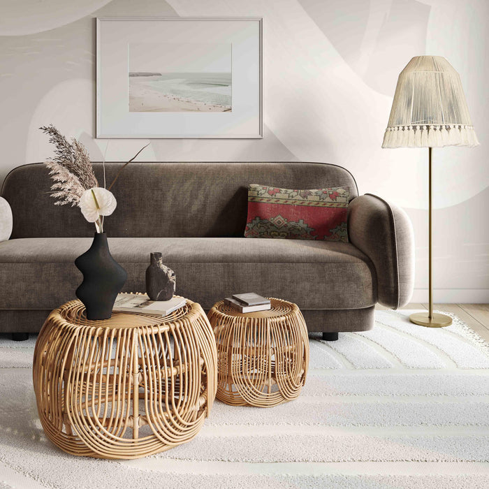 June White Tall Floor Lamp 9