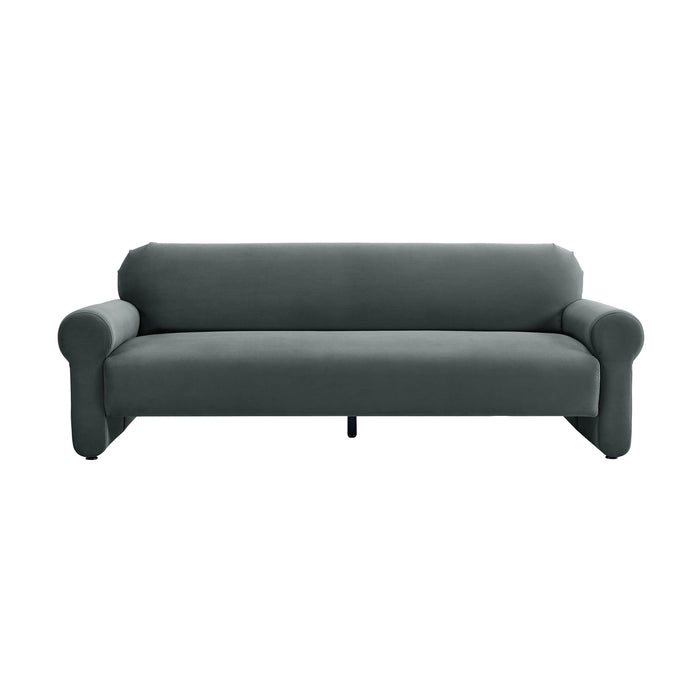 Keelee Grey 84 Inch Velvet Sofa 8