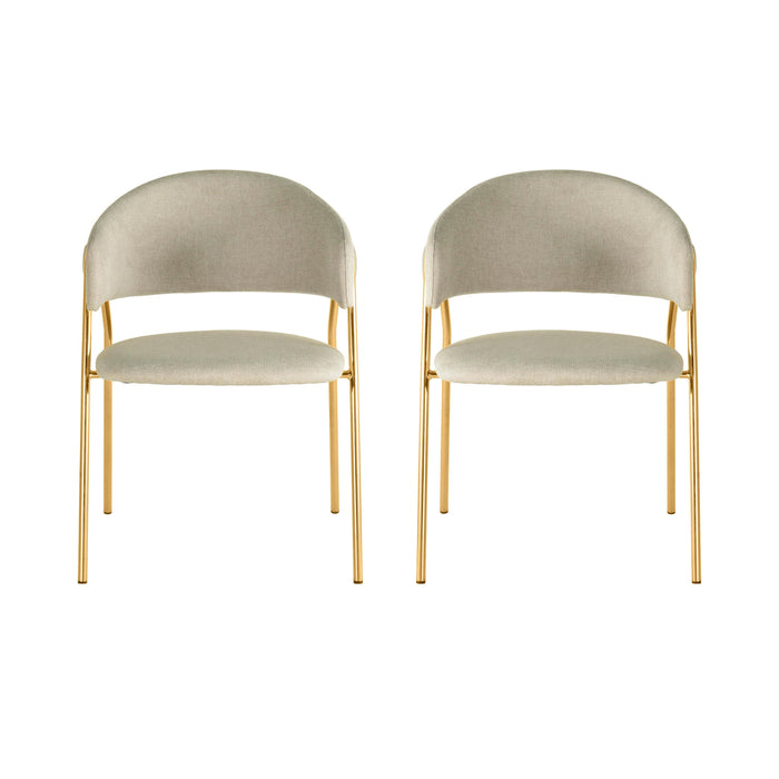 Lara Cream Dining Chair by Inspire Me! Home Decor - Set of 2