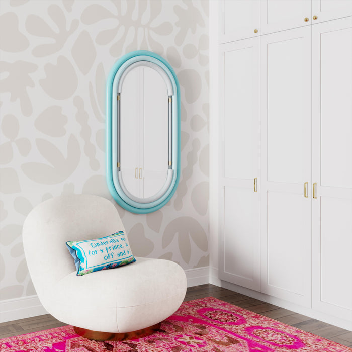 Neon Wall Mirror in Blue 6