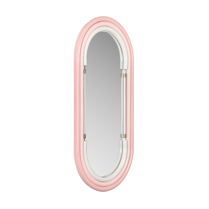 Neon Large Wall Mirror in Pink 9