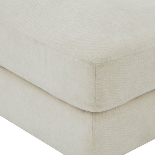 Serena Cream Velvet Ottoman - MR ZEE FURNITURE