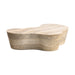 Slab Faux Travertine Coffee Table - MR ZEE FURNITURE