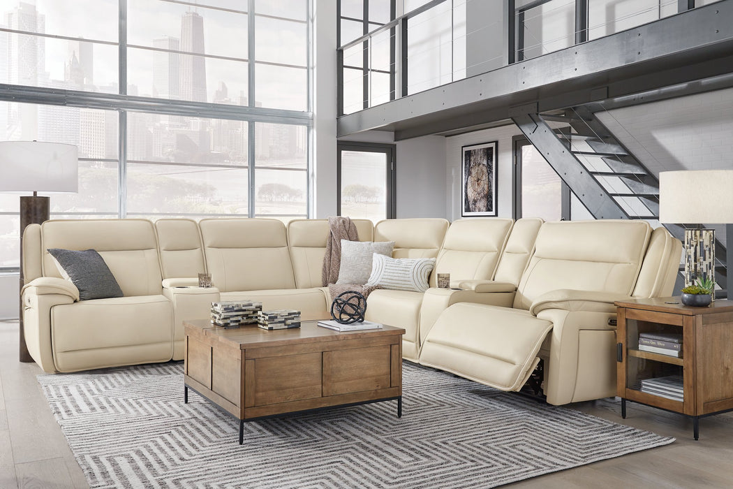 Double Deal Reclining Sectional with 2 Consoles - MR ZEE FURNITURE