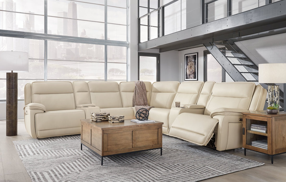 Double Deal Reclining Sectional with 2 Consoles - MR ZEE FURNITURE