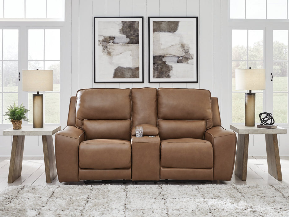 DeepWakes Power Reclining Loveseat with Console - MR ZEE FURNITURE