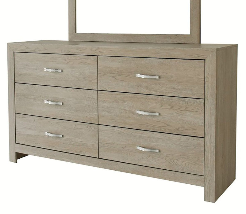 Crown Mark Furniture Jaylen 6 Drawer Dresser in Gray image