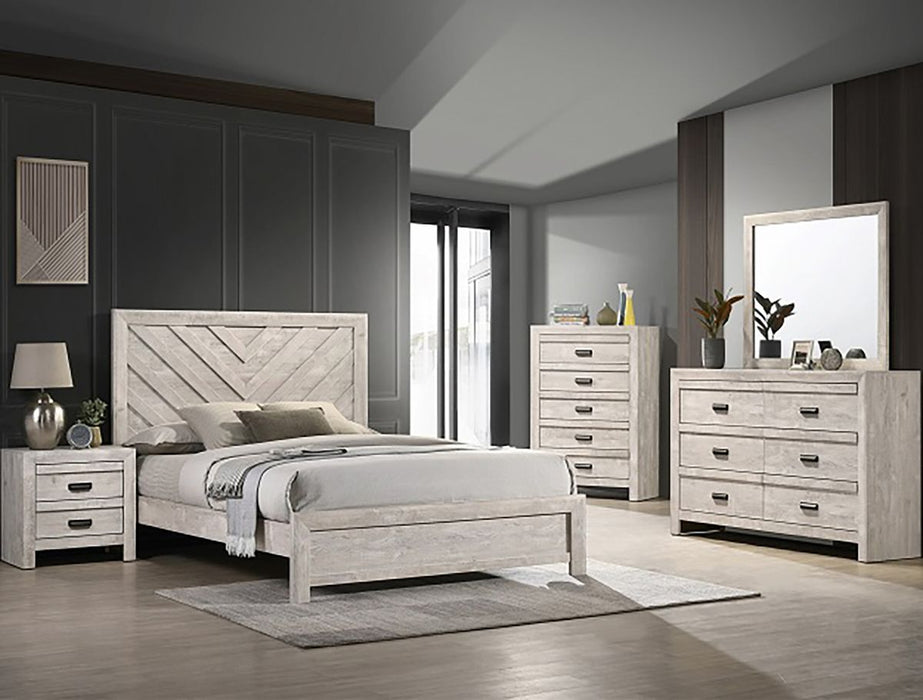 Crown Mark Furniture Valor Twin Panel Bed in Gray B9330-T