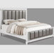 Crown Mark Furniture Ariane King Bed in White and Silver image