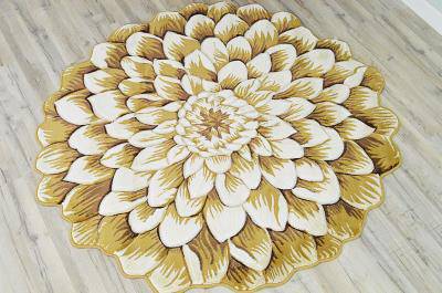 303 Beige - Flowers - MR ZEE FURNITURE