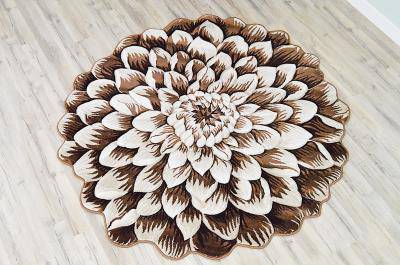 303 Brown - Flowers - MR ZEE FURNITURE