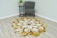 305 Beige - Flowers - MR ZEE FURNITURE