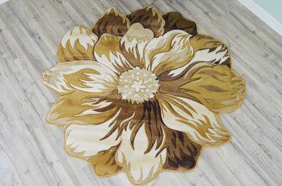 305 Beige - Flowers - MR ZEE FURNITURE