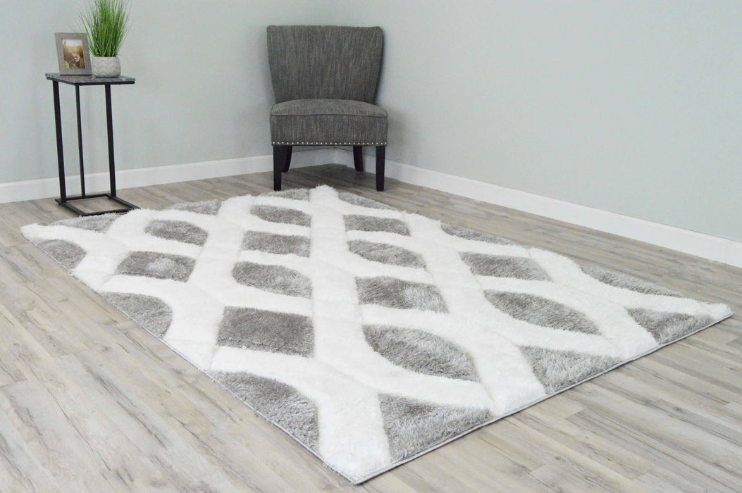 6490 Grey - 4D Shaggy - MR ZEE FURNITURE