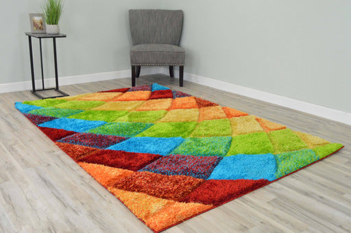 6492 Multi - 4D Shaggy - MR ZEE FURNITURE