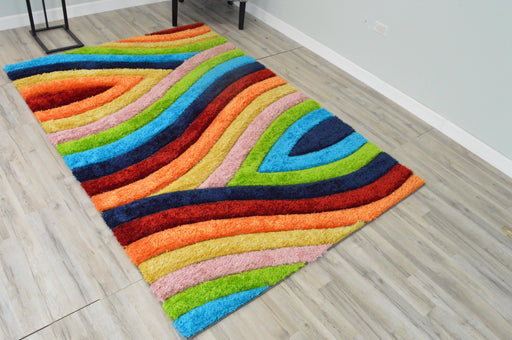 6496 Multi - 4D Shaggy - MR ZEE FURNITURE