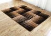 85 Brown/ Beige - 3D Shaggy - MR ZEE FURNITURE