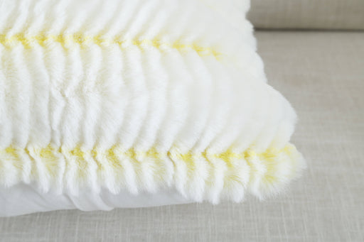 Flora Shag Yellow/White - Flora Shaggy - MR ZEE FURNITURE