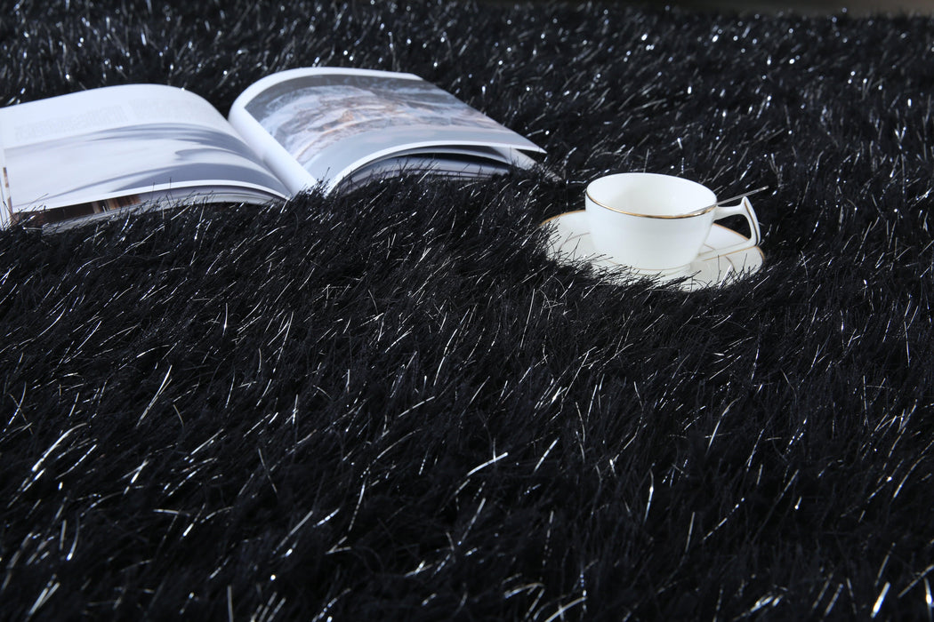 Meilin-S S Black - Meilin-S Shaggy - MR ZEE FURNITURE