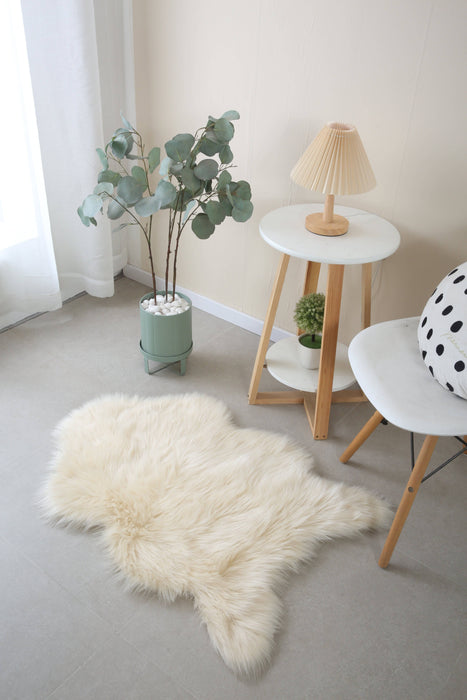 Sheepskin  Cream - Faux Fur Shaggy - MR ZEE FURNITURE