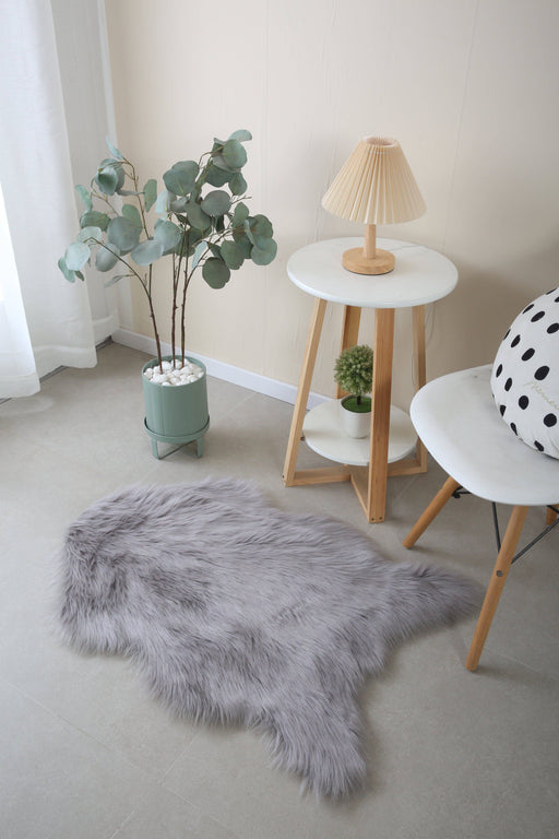 Sheepskin  Grey - Faux Fur Shaggy - MR ZEE FURNITURE