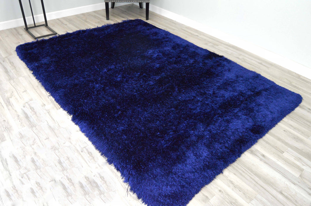 UZ023 Navy - Meilin Shaggy - MR ZEE FURNITURE