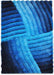Z009 Blue - 3D Shaggy - MR ZEE FURNITURE
