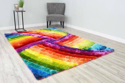 Z009 Rainbow - 3D Shaggy - MR ZEE FURNITURE